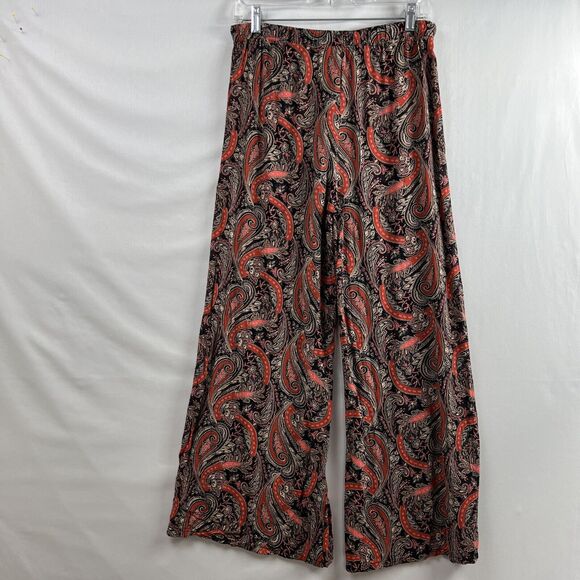 Miss Me Boho Paisley Wide Leg Pants Womens Stretch Size Small - Picture 11 of 12